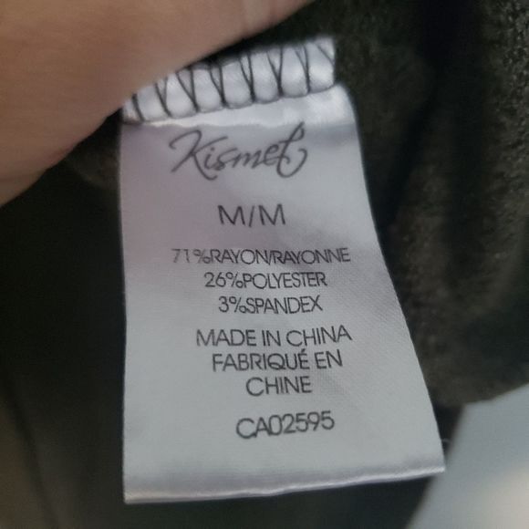 𝅺kismet 3/4 sleeve green shirt top medium - Picture 4 of 4